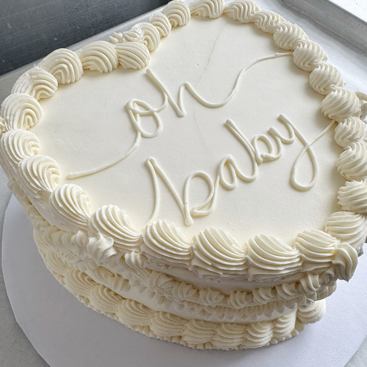 Gender Reveal heart cake