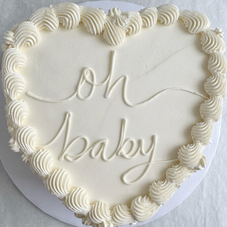 Gender Reveal heart cake