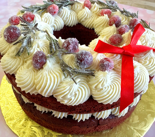 Holiday Wreath Cake