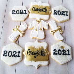 Nine 2021 decorated Cookies