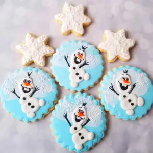 Seven star and round shape decorated Cookies