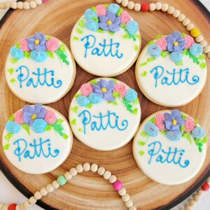 Six Patti decorated Cookies