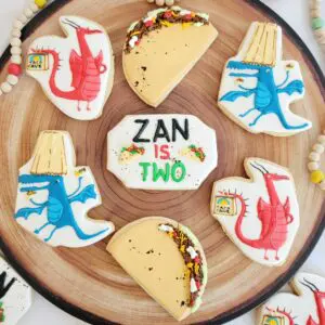 Seven animal shape decorated Cookies