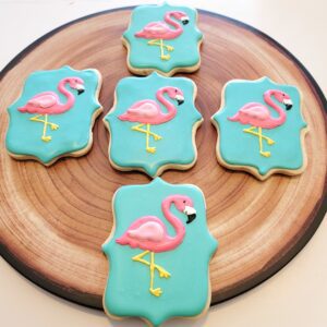 Five bird shape decorated Cookies