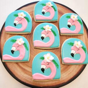 Seven animal face decorated Cookies