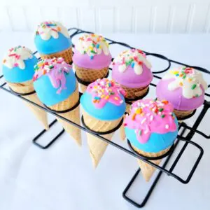 Eight cone decorated Cake Pops