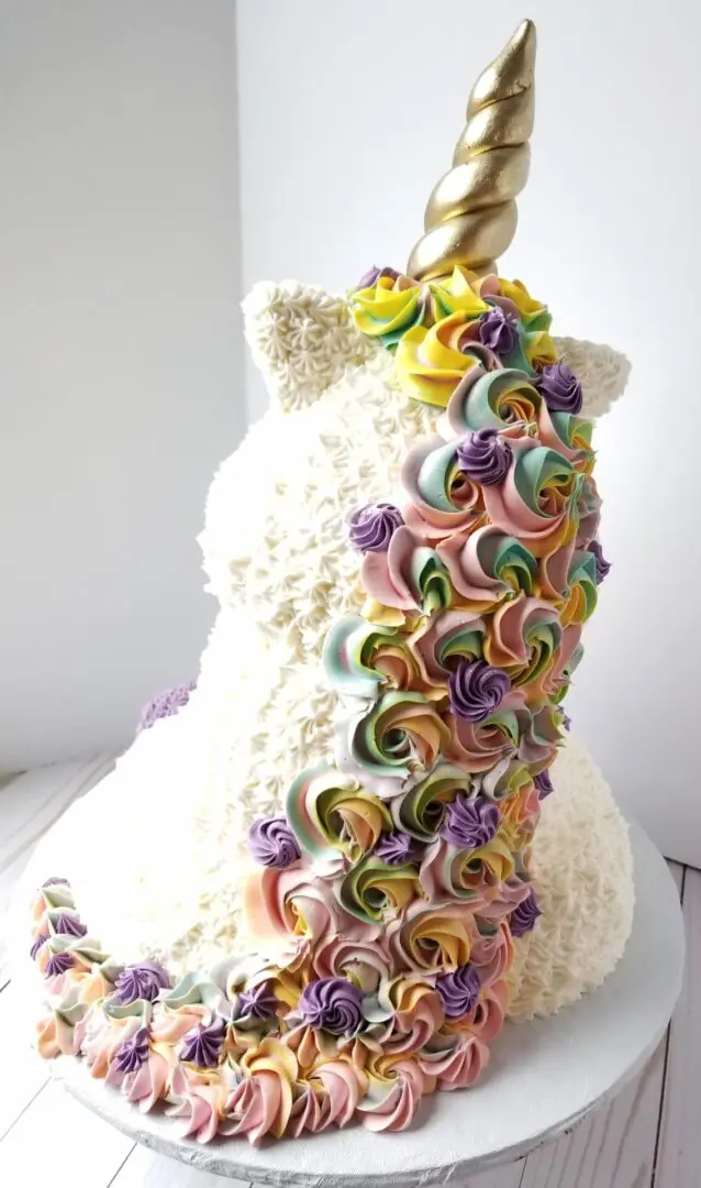 Colorful flower 3D decorated Cakes