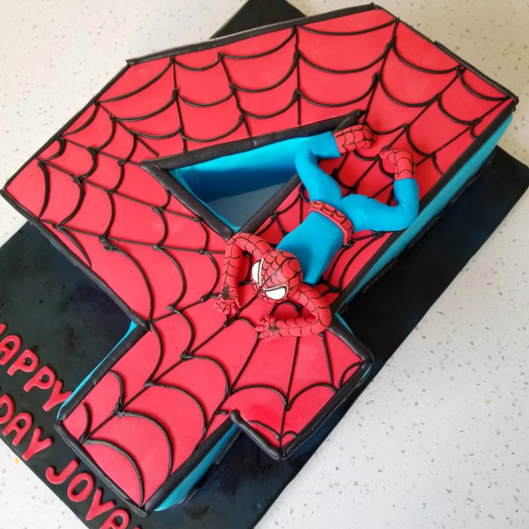 Spiderman 3D decorated Cakes