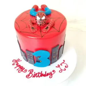 Spiderman 3rd Boy Birthday Cake