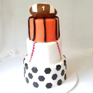 Four tier Boy Birthday Cake