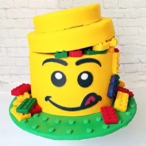 Yellow smiley Boy Birthday Cake