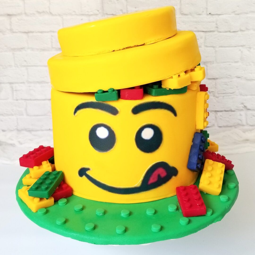 Yellow smiley 3D decorated Cakes