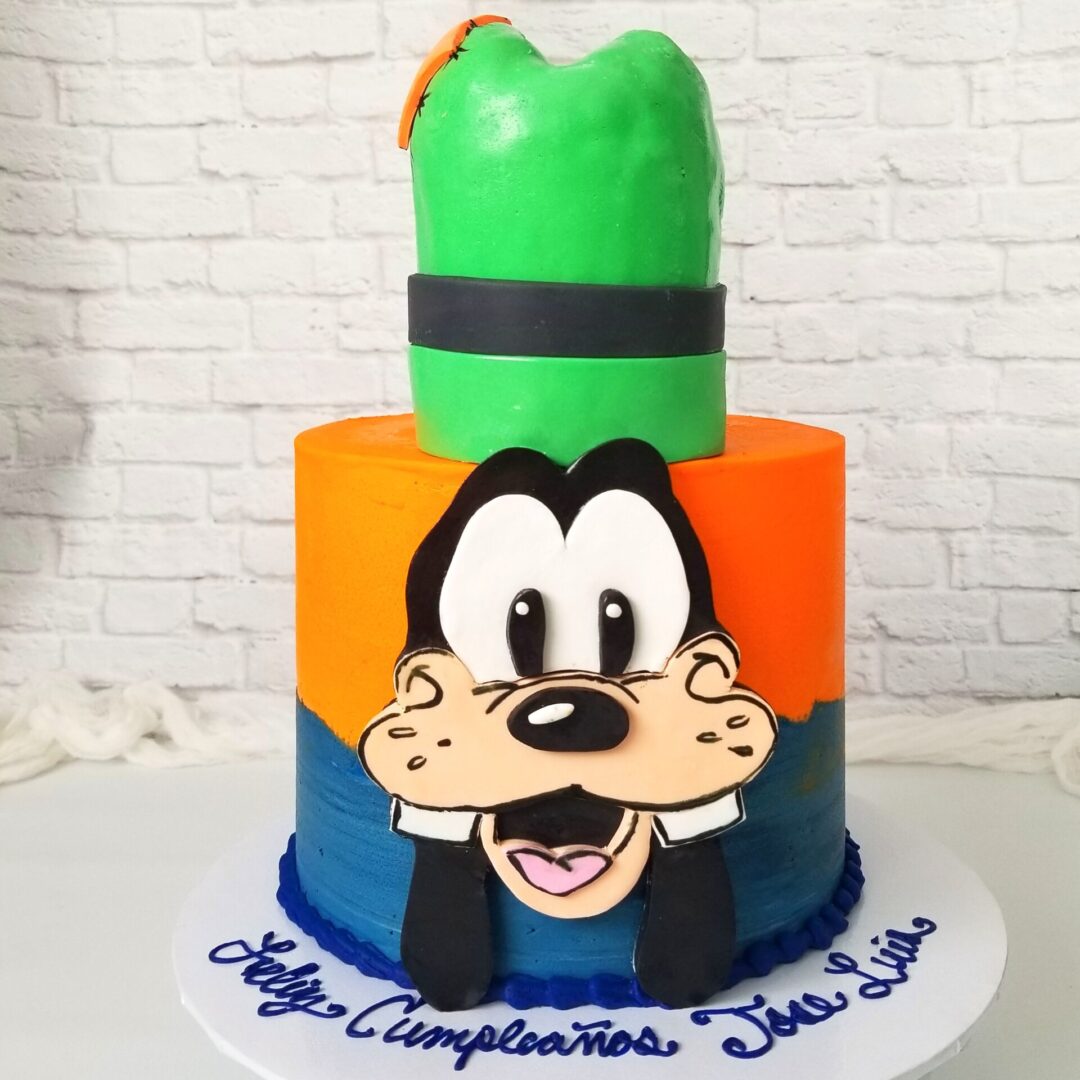 Two tier Micky mouse 3D decorated Cakes