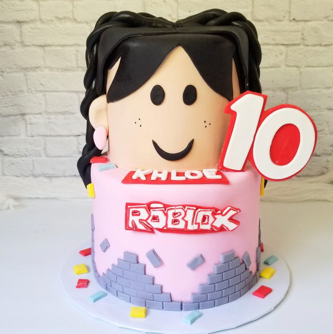 Two tier 10th Girl Birthday Cake