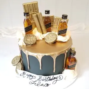 Chocolate beer Boy Birthday Cake
