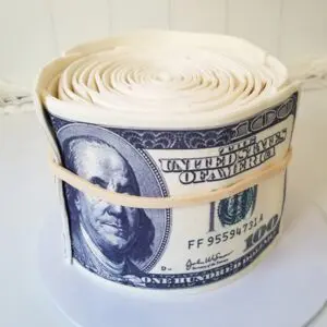Currency note Boy Birthday Cake