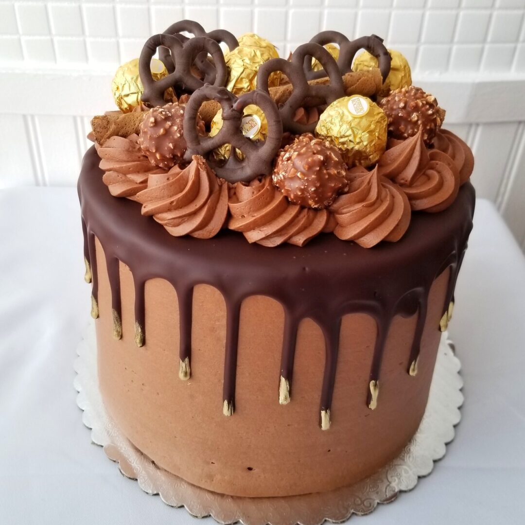 Cookies with chocolates Girl Birthday Cake
