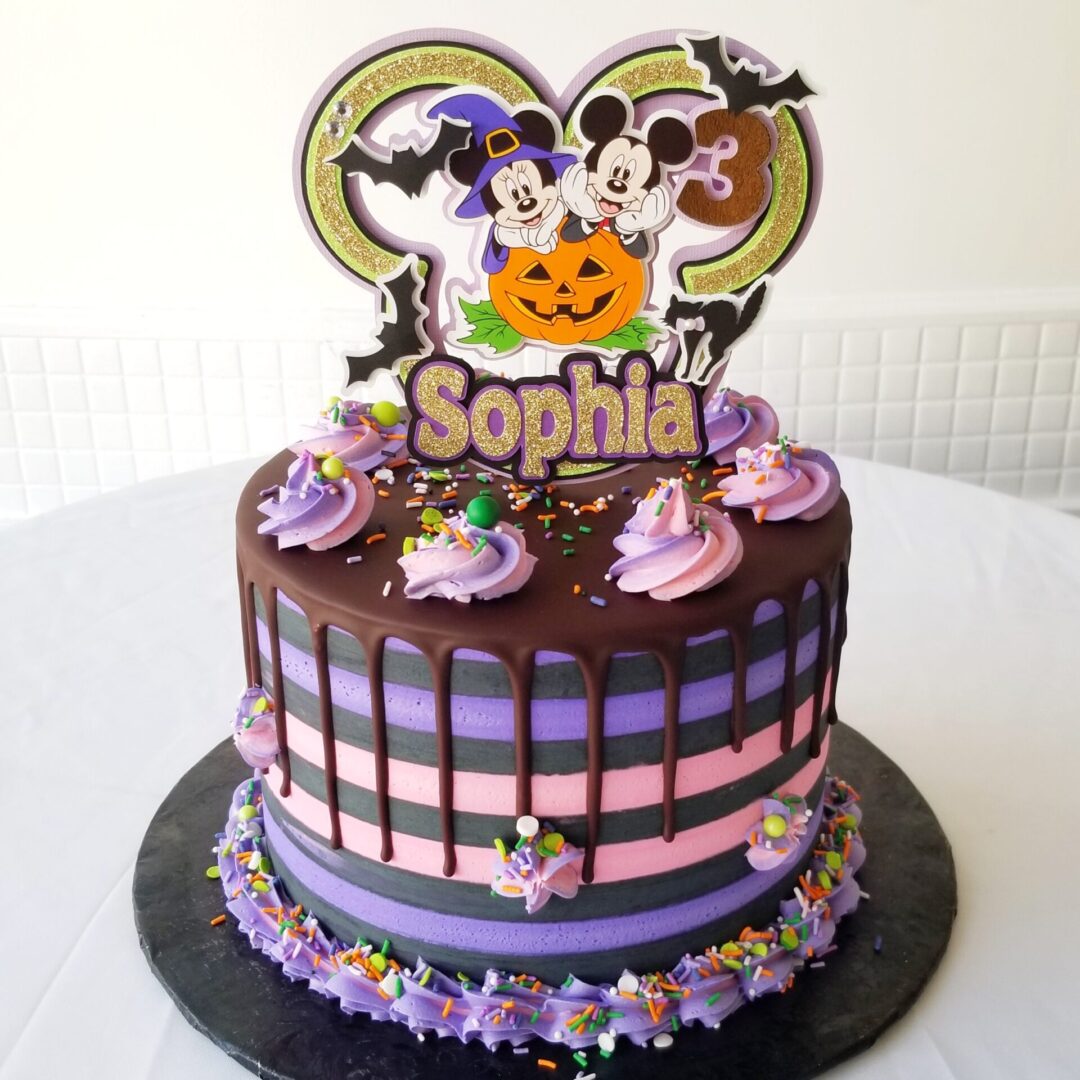 Micky Mouse Sophia Girl Birthday Cake