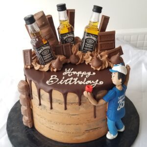 Chocolate and beer Boy Birthday Cake