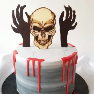 Skeleton Boy Birthday Cake