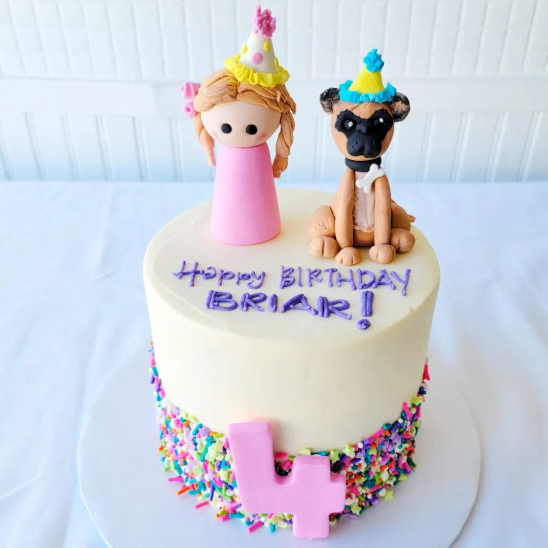 Cartoon character 4th Briar Girl Birthday Cake