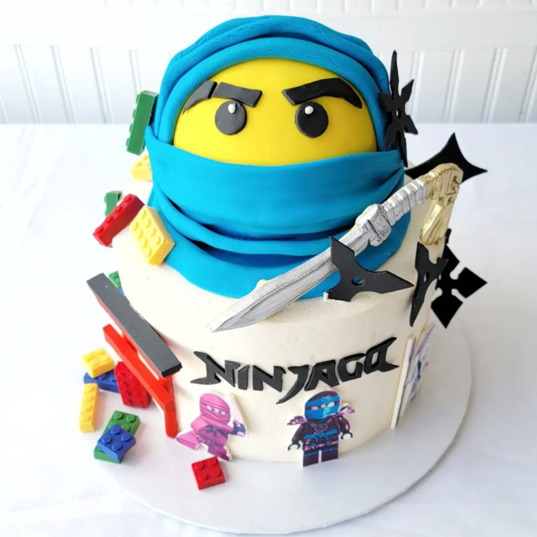 Two tier Ninjaga 3D decorated Cakes