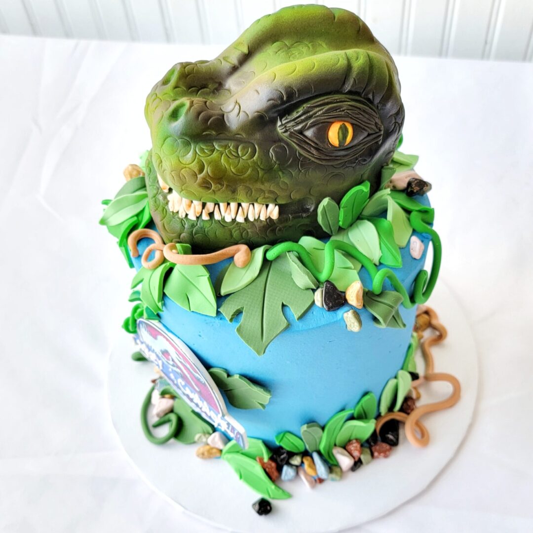 Two tier animal face 3D decorated Cakes