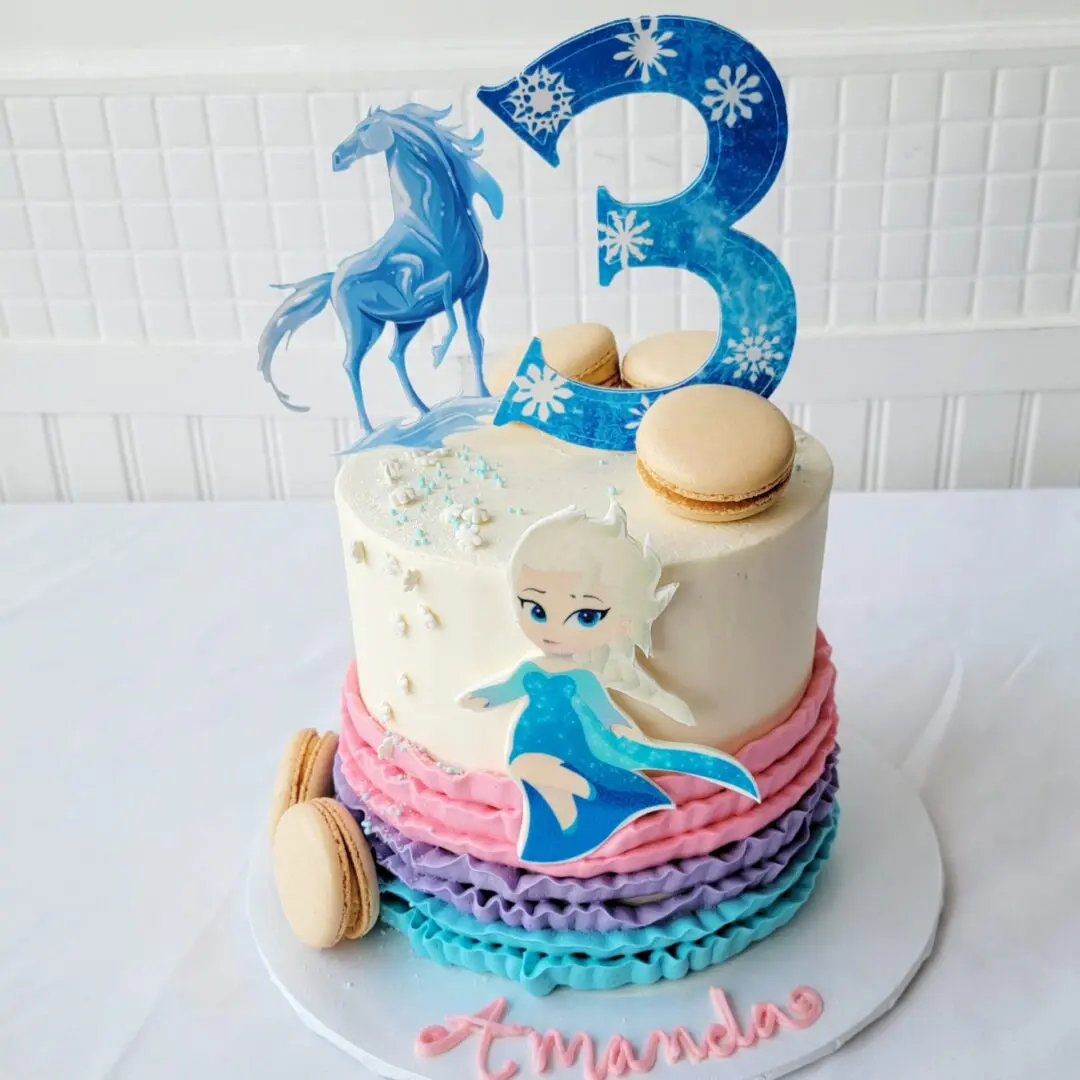 Horse theme 3rd Girl Birthday Cake