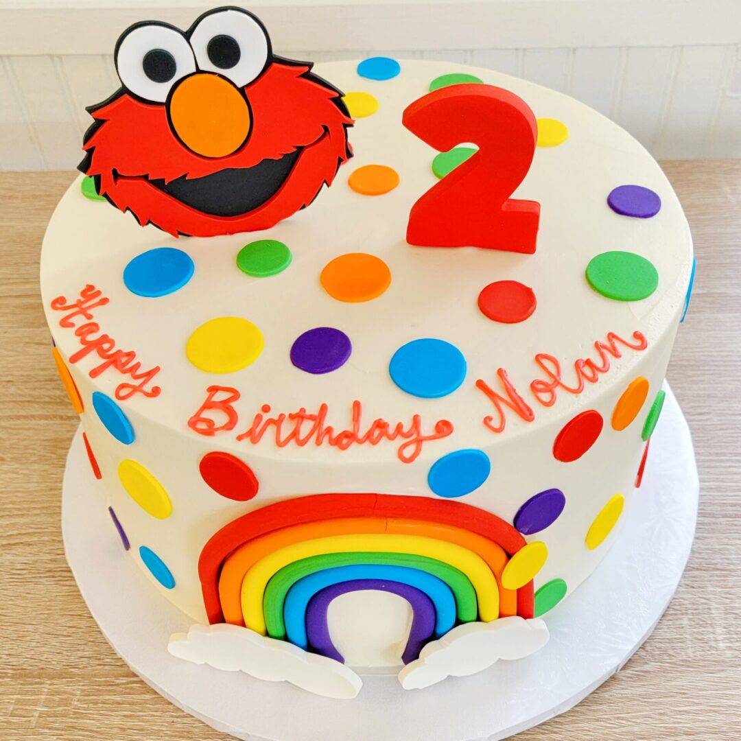 Polka dots 2nd Nolam Girl Birthday Cake