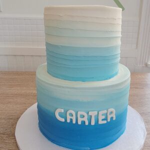 Two tier Carter Boy Birthday Cake