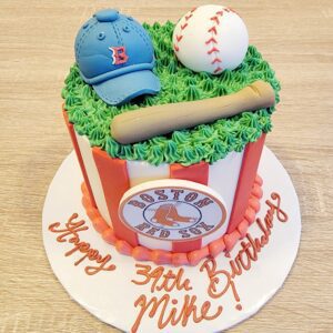 Boston Red Sox Boy Birthday Cake