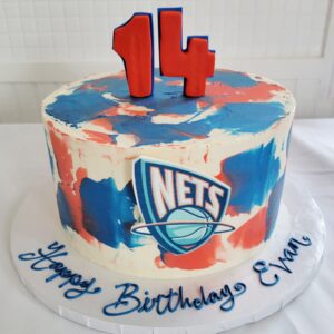 14 Nets Evan Boy Birthday Cake