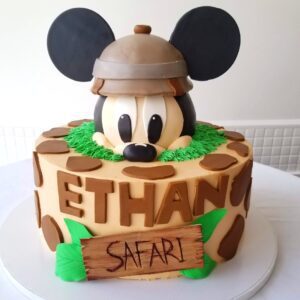 Ethan Safari Boy Birthday Cake